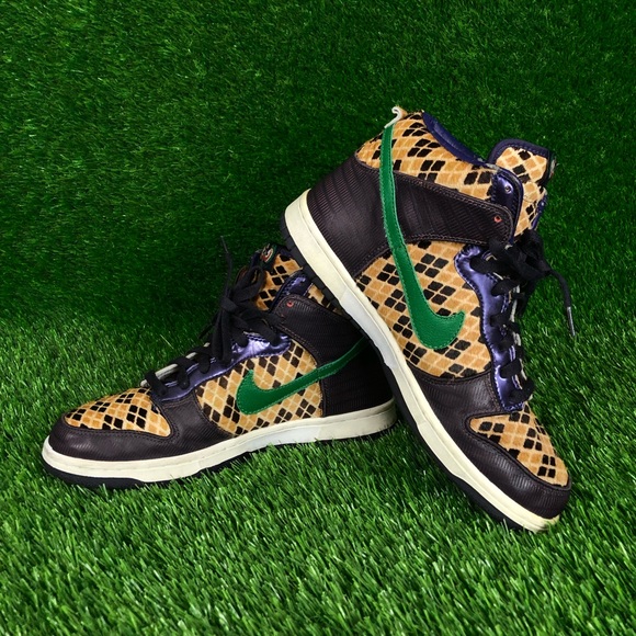 RARE Nike Dunk High Premium Samurai Horse Hair Sneakers Size 10.5 - Picture 3 of 12